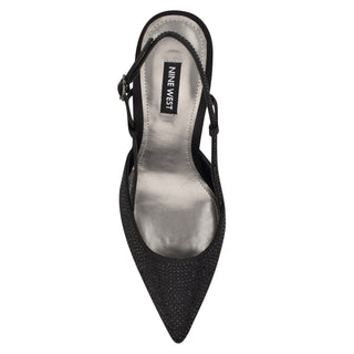 Zapatilla NINE WEST Wnrumer2  Satin Color Negro