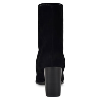 Bota Con Tacon Chaye Gamuza Negro Nine West