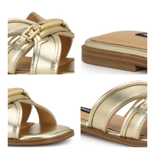 Sandalia NINE WEST Wngabie3  Sintetico Color Metalico