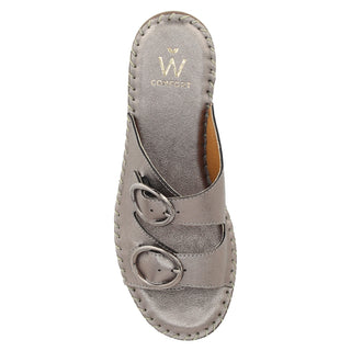 Zapato con Plataforma W CONFORT Wtolivier  Piel Color Metalico