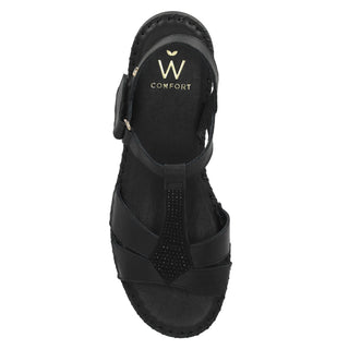 Zapato con Plataforma W CONFORT Wtvalter  Piel Color Negro