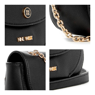 Bolsa Crossbody NINE WEST Ngb139821 Brecken Sintetico Color Negro