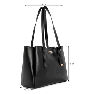 Bolsa Tote NINE WEST Ngn137323 Leonel Sintetico Color Negro