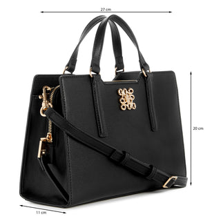 Bolsa de Mano NINE WEST Ngb139706 Shiloh Sintetico Color Negro