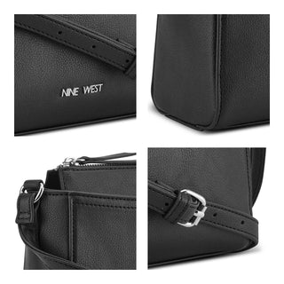 Bolsa Crossbody NINE WEST Nym558269 Bowie Sintetico Color Negro