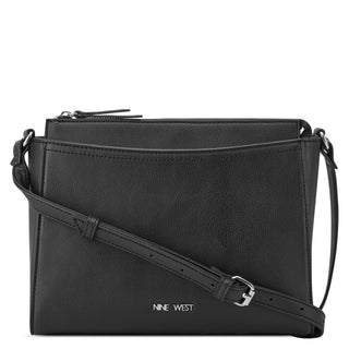 Bolsa Crossbody NINE WEST Nym558269 Bowie Sintetico Color Negro