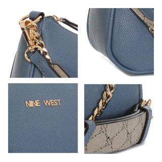 Bolsa tote NINE WEST Ngx139273 Bona Sintetico Color Azul