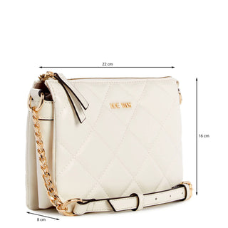 Bolsa Crossbody NINE WEST Ngq512369 Mirabella Sintetico Color Blanco