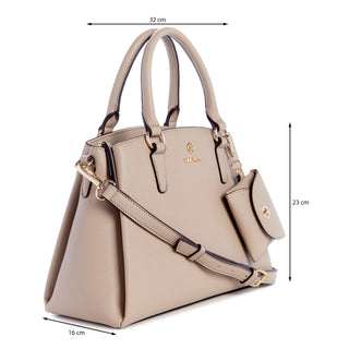 Bolsa de Mano NINE WEST Ngx540906 Siera Sintetico Color Beige