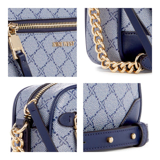 Bolsa Crossbody NINE WEST Nlg108514 Brooklyn Sintetico Color Azul