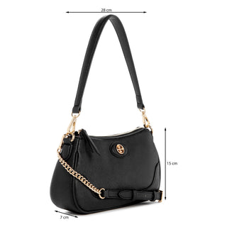 Bolsa tote NINE WEST Ngs139373 Innes Sintetico Color Negro