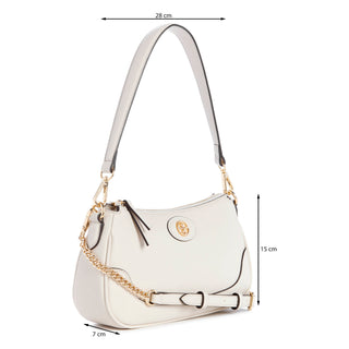 Bolsa tote NINE WEST Ngs139373 Innes Sintetico Color Blanco