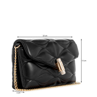 Bolsa tote NINE WEST Ngq140078 Isa Sintetico Color Negro