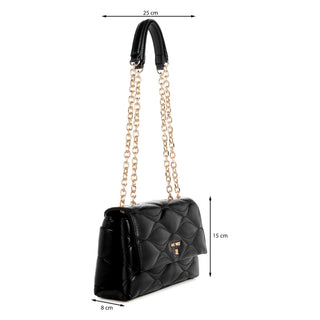 Bolsa Crossbody NINE WEST Ngq139521 Leini Sintetico Color Negro