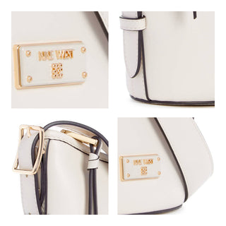 Bolsa Crossbody NINE WEST Ngn137304 Leonel Sintetico Color Blanco