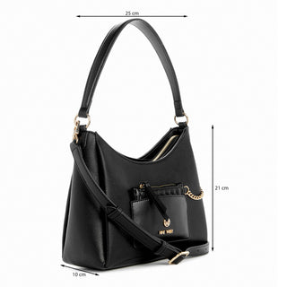 Bolsa tote NINE WEST Ngb139918 Maverick Sintetico Color Negro