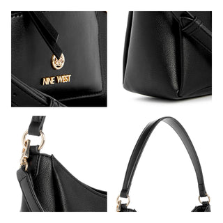 Bolsa tote NINE WEST Ngb139918 Maverick Sintetico Color Negro