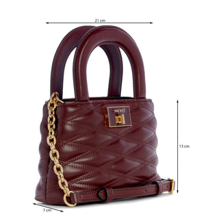 Bolsa de Mano NINE WEST Ngq140876  Sintetico Color Vino