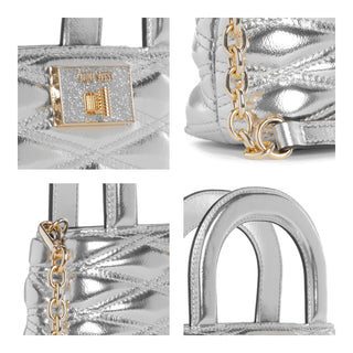 Bolsa de Mano NINE WEST Nqm140876  Sintetico Color Metalico