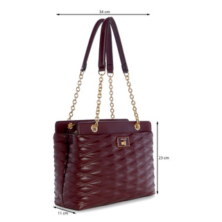 Bolsa Shoulder NINE WEST Ngq140809  Sintetico Color Vino