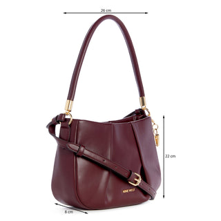 Bolsa Crossbody NINE WEST Ngn140912  Sintetico Color Vino