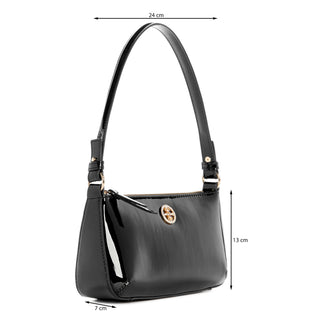 Bolsa Shoulder NINE WEST Ngp141418  Charol piel Color Negro