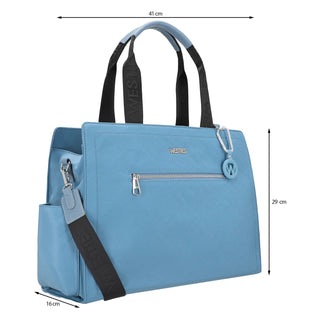 Bolsa de Mano WESTIES Hbassetouwe Barnabe Textil Color Azul