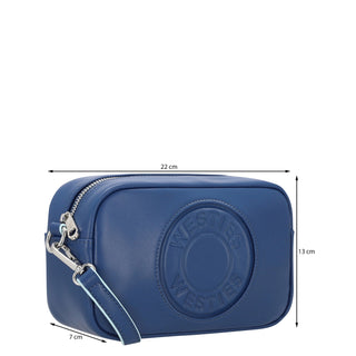 Bolsa Crossbody WESTIES Hbedvardwe Cygnus Sintetico Color Azul