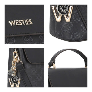 Bolsa Crossbody WESTIES Hbganishka2we Annefrance Sintetico mo Color Negro