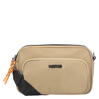 Bolsa Crossbody WESTIES Hbjeanloupwe Blumarine Textil Color Beige