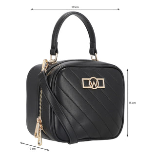 Bolsa Crossbody WESTIES Hbkalaniwe Magellan Sintetico Color Negro