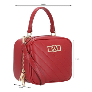 Bolsa Crossbody WESTIES Hbkalaniwe Magellan Sintetico Color Rojo