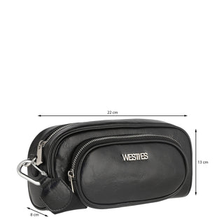 Bolsa Crossbody WESTIES Hbkatsuzowe Mommoo Sintetico Color Negro