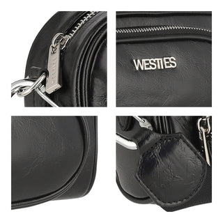 Bolsa Crossbody WESTIES Hbkatsuzowe Mommoo Sintetico Color Negro