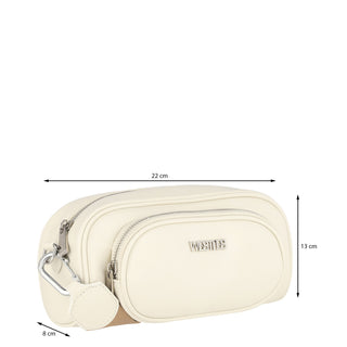 Bolsa Crossbody WESTIES Hbkatsuzowe Mommoo Sintetico Color Blanco