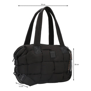 Bolsa de Mano WESTIES Hbkinmaewe  Textil Color Negro