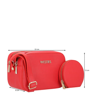 Bolsa Crossbody WESTIES Hbmikeel5we Enguerrand Sintetico Color Rojo