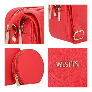 Bolsa Crossbody WESTIES Hbmikeel5we Enguerrand Sintetico Color Rojo