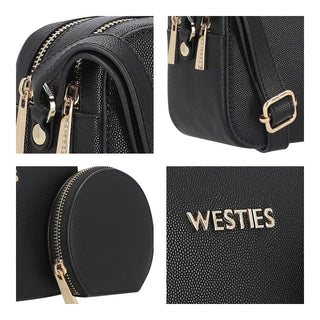 Bolsa Crossbody WESTIES Hbmikeel5we Enguerrand Sintetico Color Negro