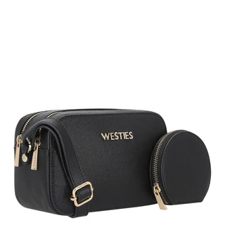 Bolsa Crossbody WESTIES Hbmikeel5we Enguerrand Sintetico Color Negro