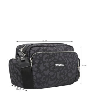 Bolsa Crossbody WESTIES Hbmiroku6we Ideaman Textil Color Negro