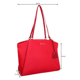 Bolsa Tote WESTIES Hbnakoawe Calndula Textil Color Rojo