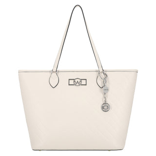 Bolsa Tote WESTIES Hbnobiliwe Magellan Sintetico Color Blanco