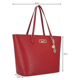 Bolsa Tote WESTIES Hbnobiliwe Magellan Sintetico Color Rojo