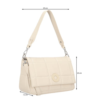 Bolsa Crossbody WESTIES Hbovatawe  Sintetico Color Blanco