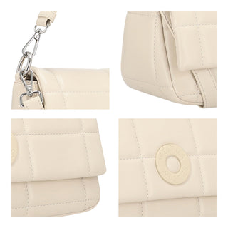 Bolsa Crossbody WESTIES Hbovatawe  Sintetico Color Blanco