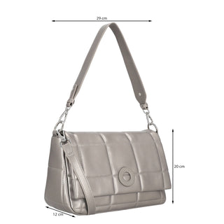 Bolsa Crossbody WESTIES Hbovatawe  Sintetico Color Metalico