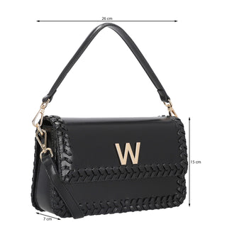 Bolsa Crossbody WESTIES Hbsarawatwe Tenerife Sintetico Color Negro