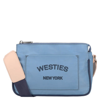 Bolsa Crossbody WESTIES Hbxavius2we Barbarrosa Textil Color Azul