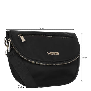 Bolsa Crossbody WESTIES Hbzairawe Calndula Textil Color Negro